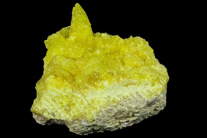 Sulfur Crystals on Matrix - Bolivia #84523